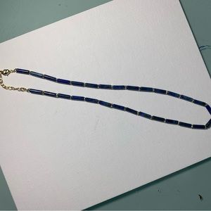 Kendra Scott Ember Gold Strand Necklace in Blue Lapis